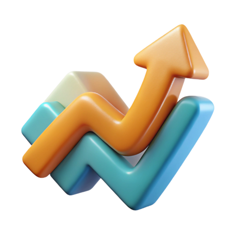 extraordinary rustic Collective Growth Icon Upward Trend Isolated 4K png