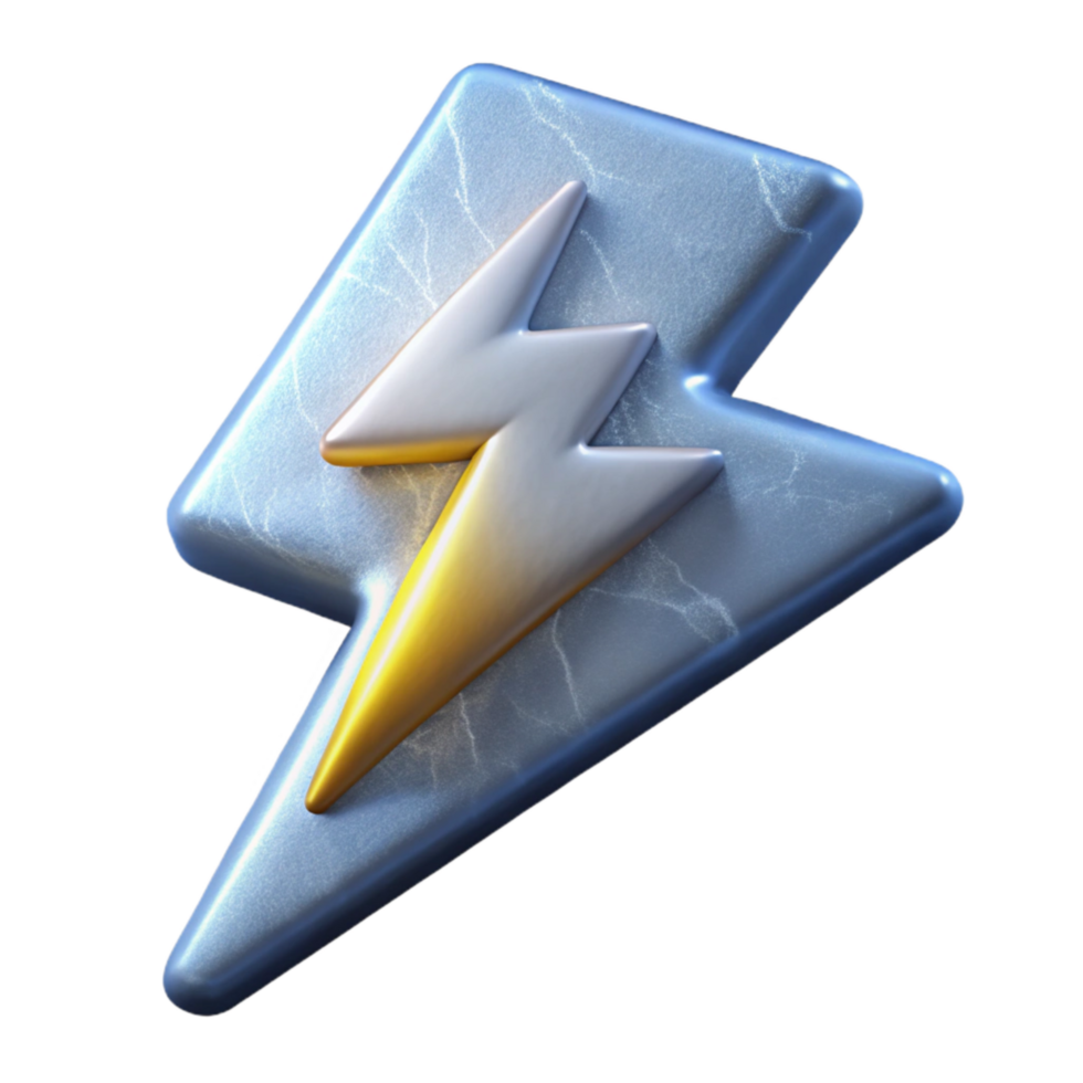 dramatic artistic Collective Power Icon Lightning Bolts Transparent professional png