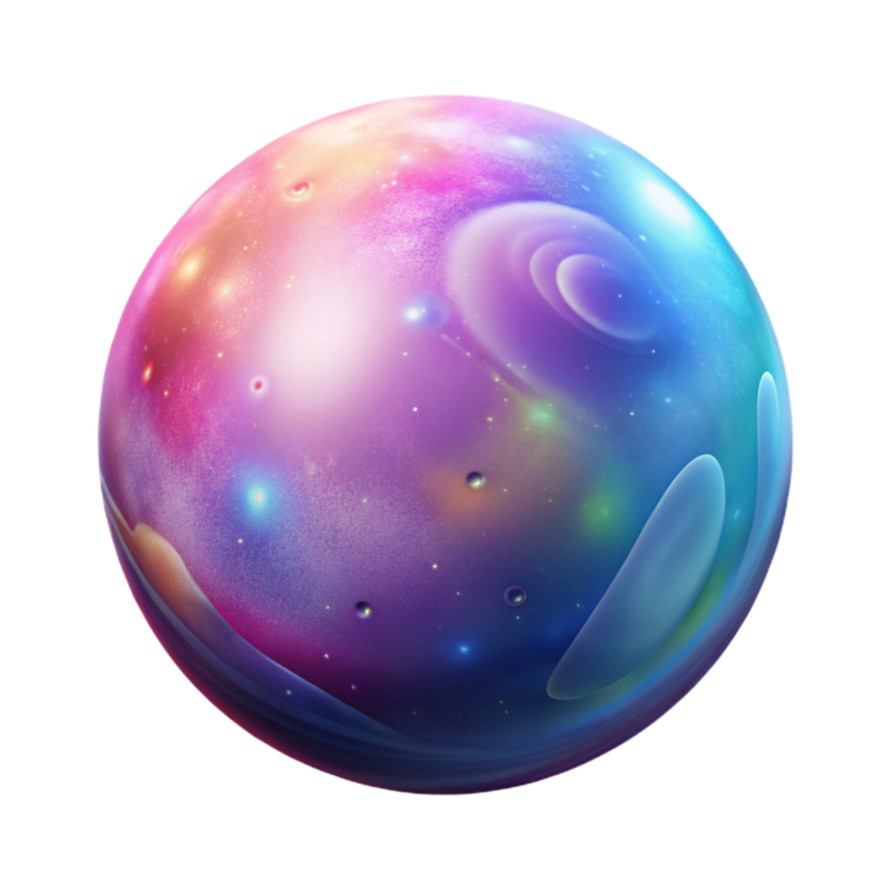 vibrant artistic Colorful Galaxy Background for Virtual Space Exploration Isolated 4K png