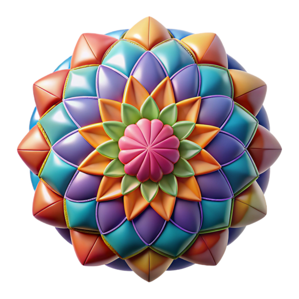 elegant artistic Colorful Mosaic Pattern Isolated on Transparent Background high quality png