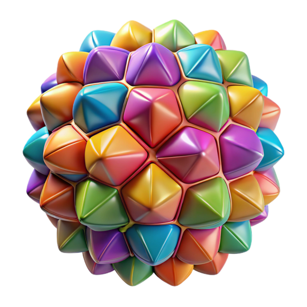 dramatic artistic Colorful Synesthetic Mosaic Design Transparent Background with Tessellated Pattern professional png