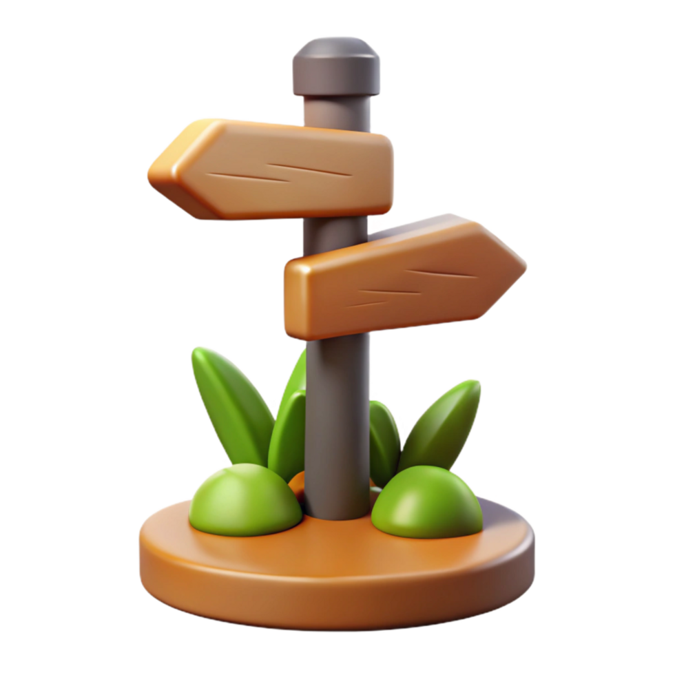dramatic creative Community Garden Signpost Directional Isolated professional png