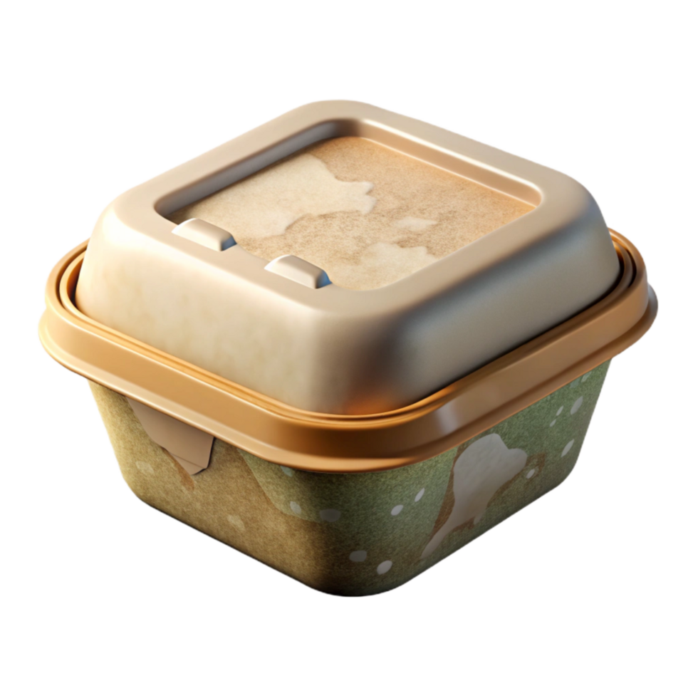 stunning minimalist Compostable Food Container Transparent Background premium png