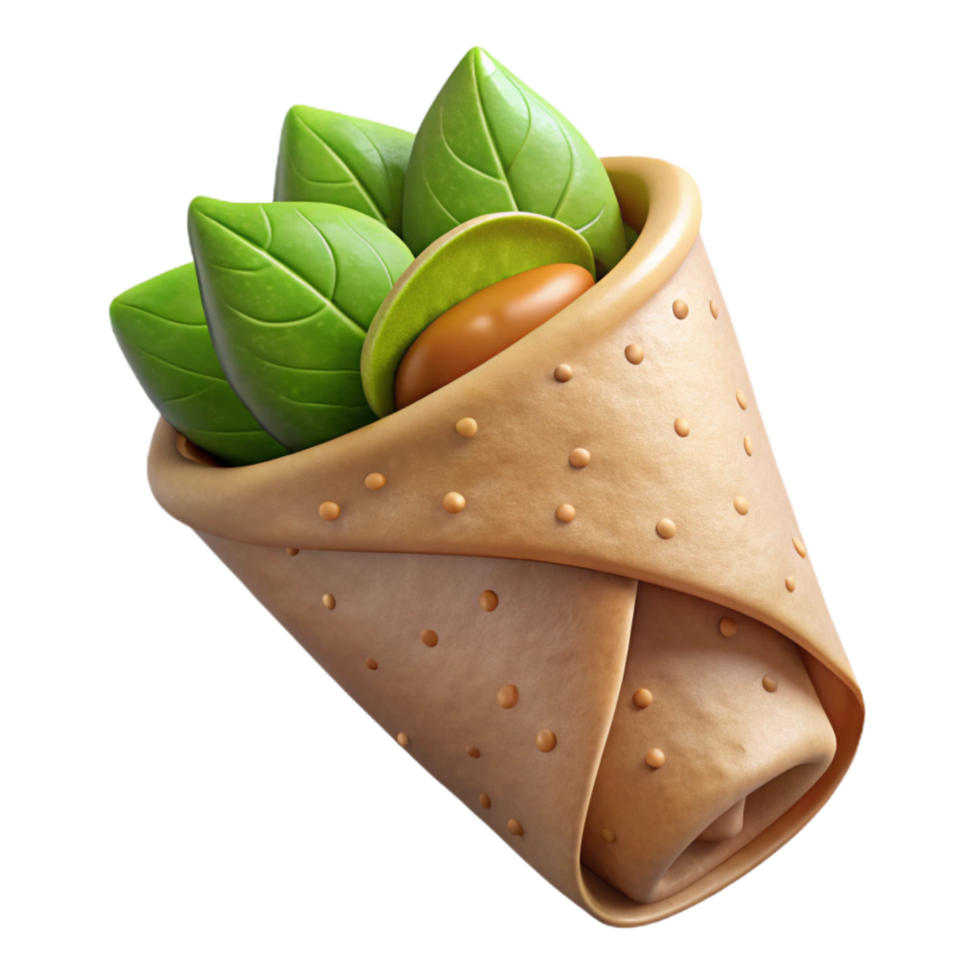 vibrant vintage Compostable Food Wrap with Plant Based Material Isolated professional png
