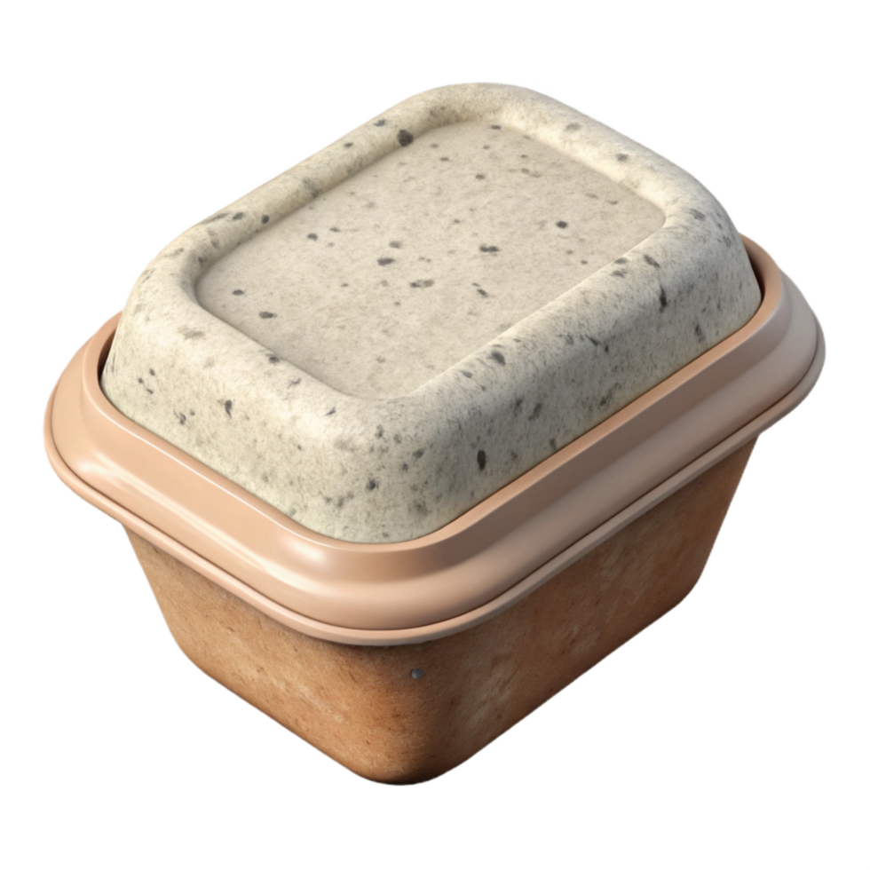 beautiful traditional Compostable Food Container Top View Isolated genuine png