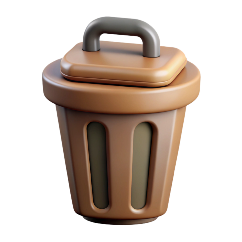 serene artistic Compost Bin Icon Top View Cutout genuine png