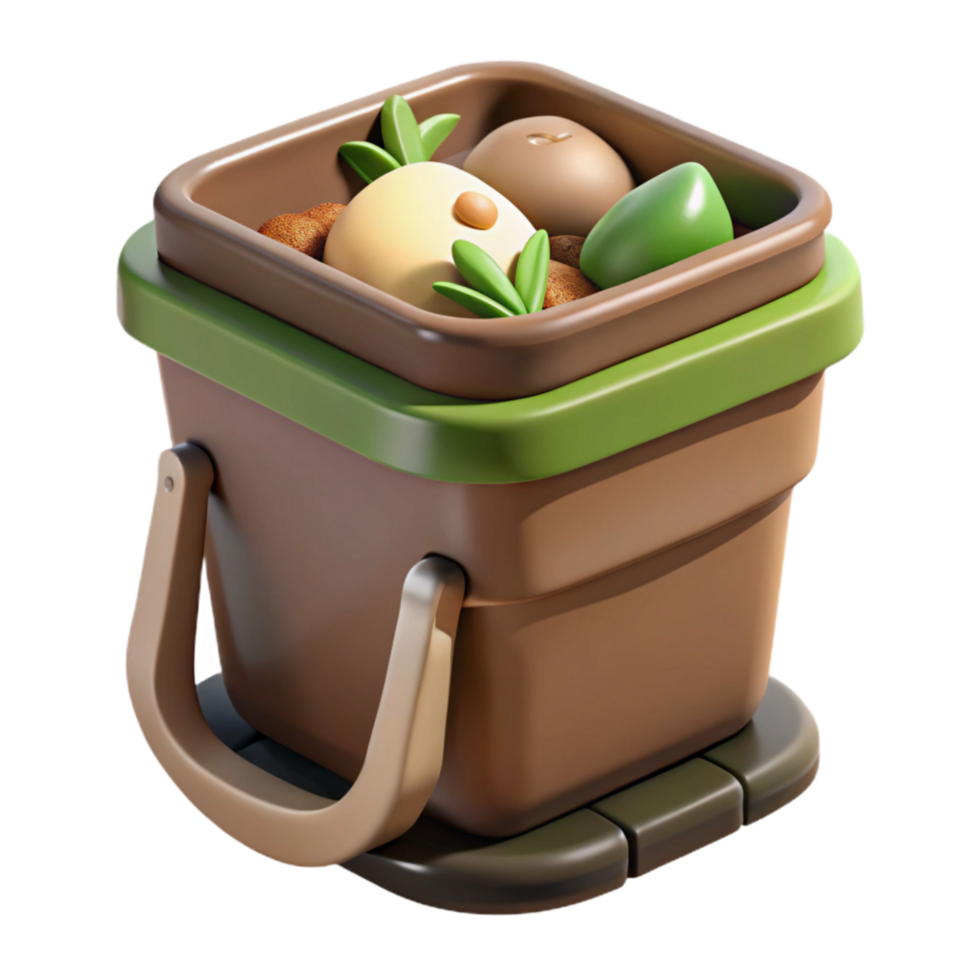 Wonderful artistic composting process step by step illustration