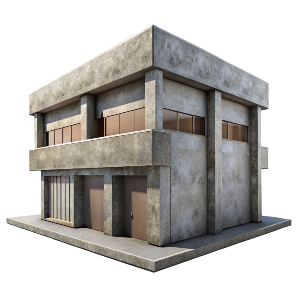 dramatic abstract Concrete Building Facade Rough Texture Cutout original png