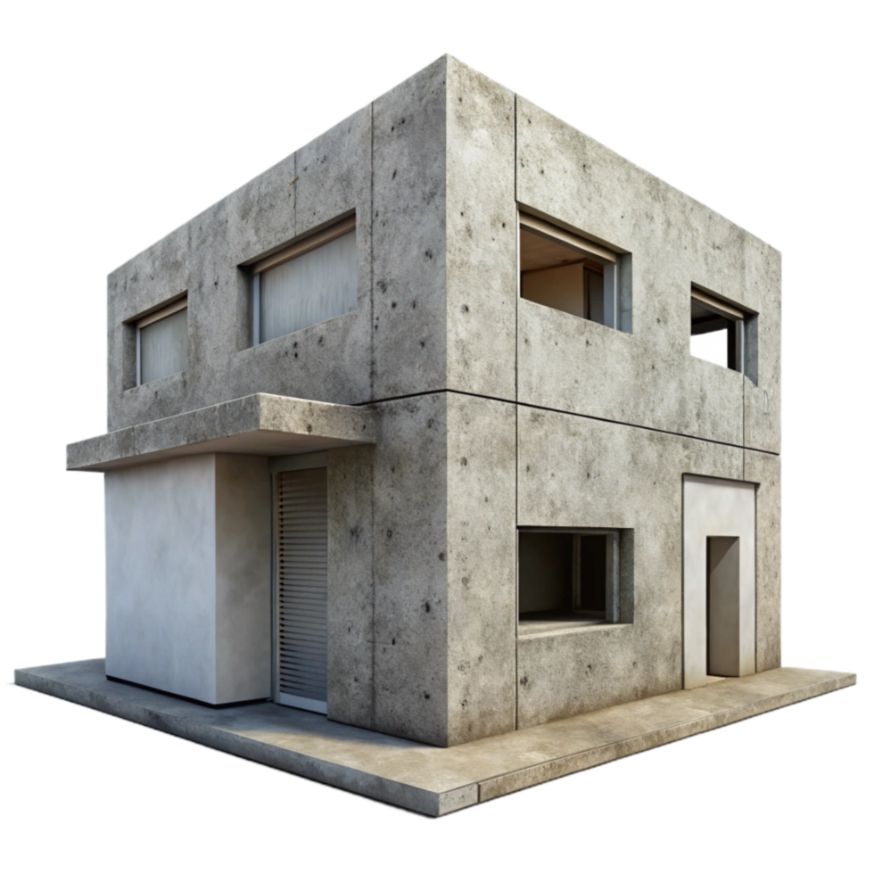 wonderful rustic Concrete Building Form Rough Texture Transparent professional png