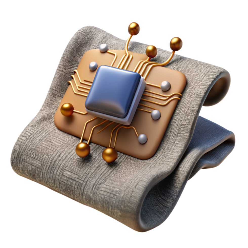 extraordinary modern Conductive Ink Circuit on Fabric Cutout original png