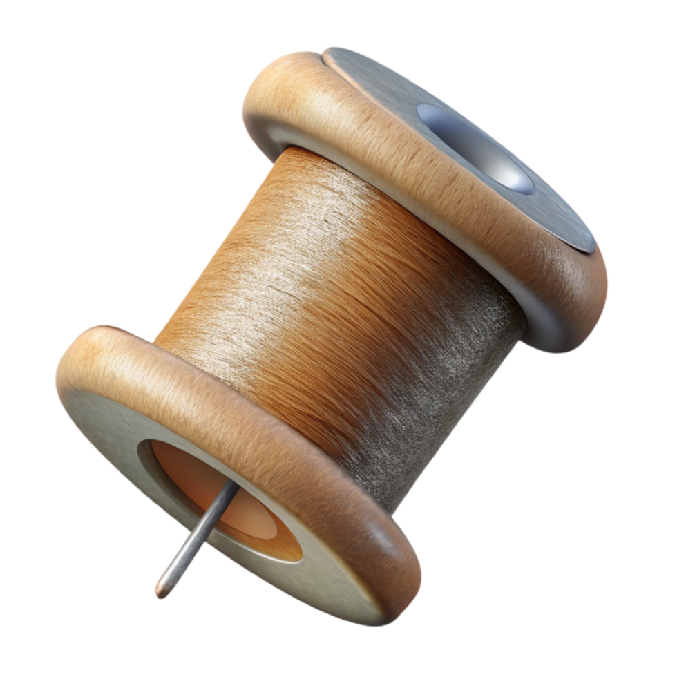 magnificent traditional Conductive Thread Bobbin Cutout Element high resolution png