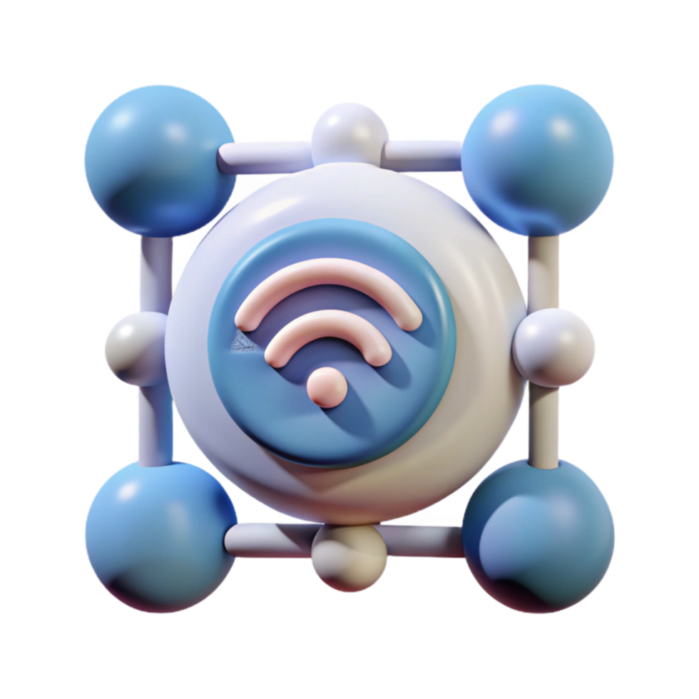wonderful abstract Connected Devices Icon Cutout with Clean Lines professional png