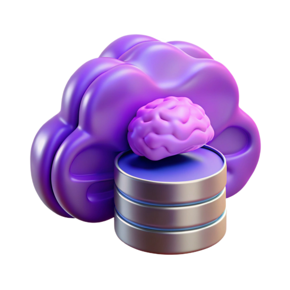 dramatic vintage Consciousness Backup Data Purple Cloud Transparent Background professional png