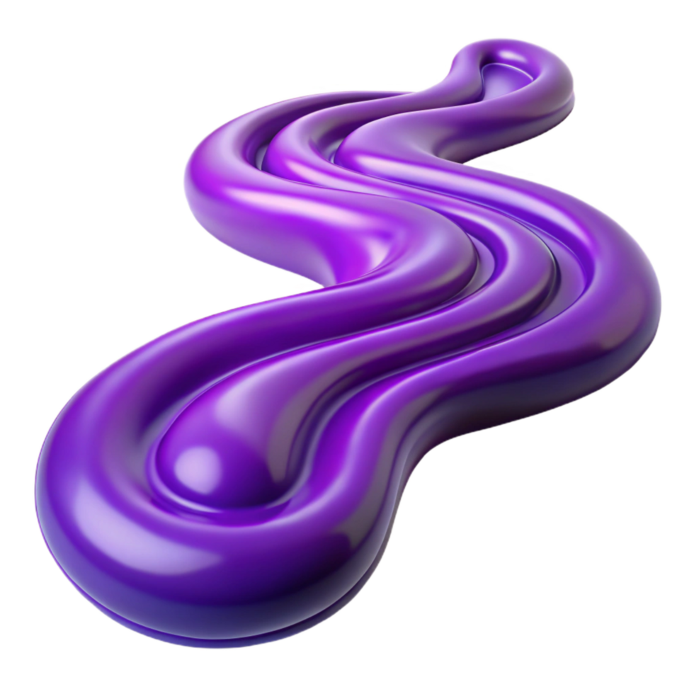 elegant minimalist Consciousness Flow Purple Stream Transparent Background authentic png
