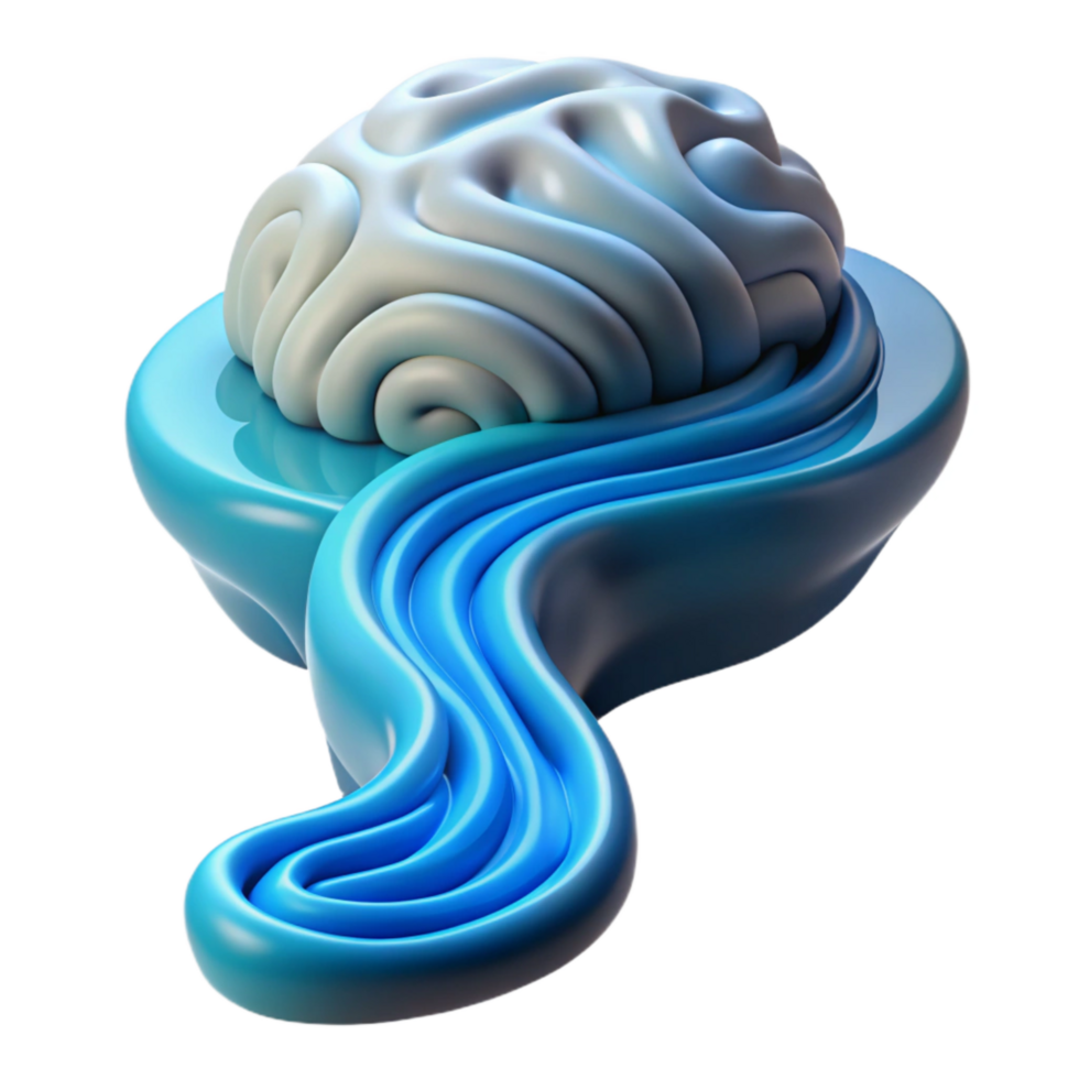 extraordinary abstract Consciousness Stream Flowing Into Digital Space Cutout authentic png