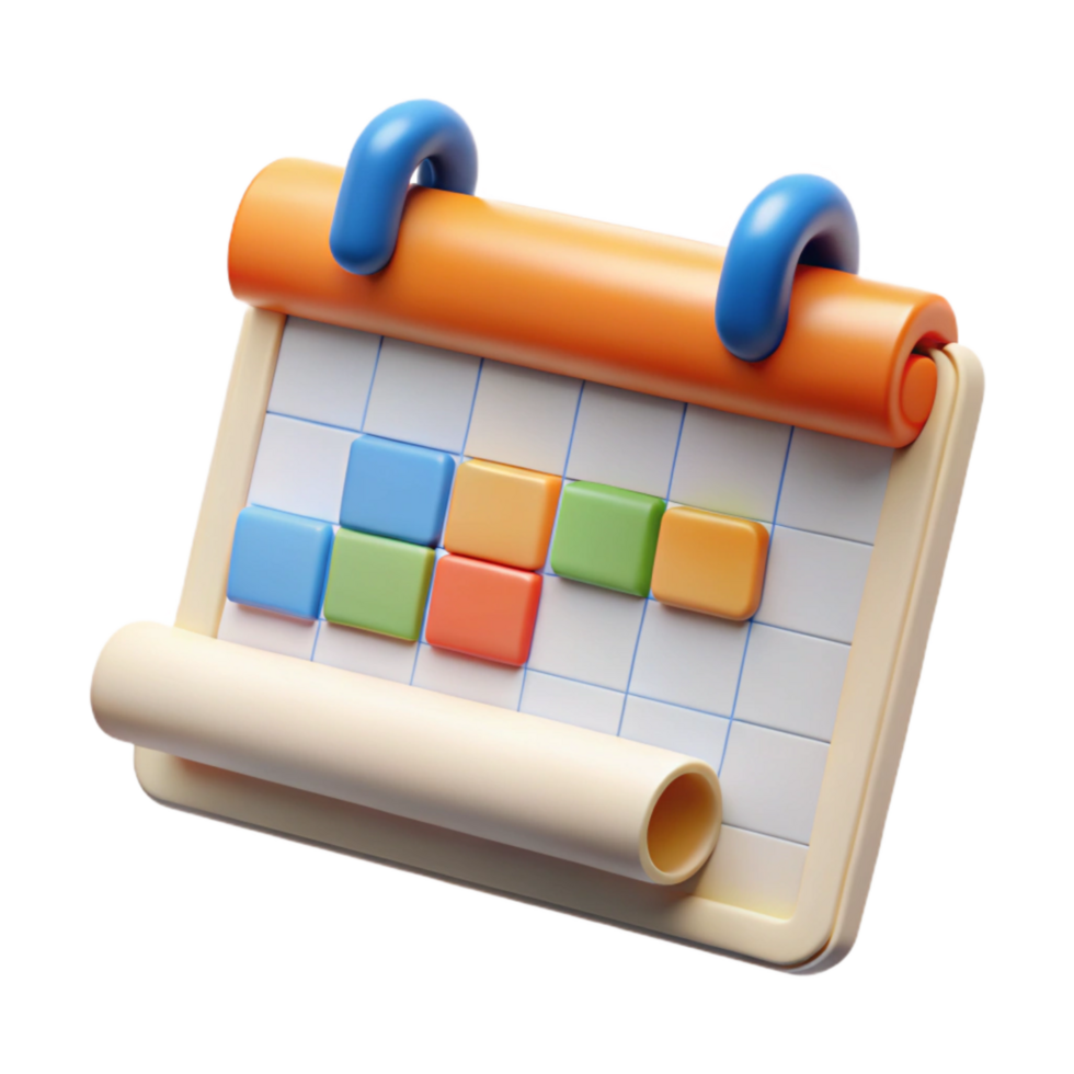 serene classic Conservation Project Management Isolated Gantt Chart high resolution png