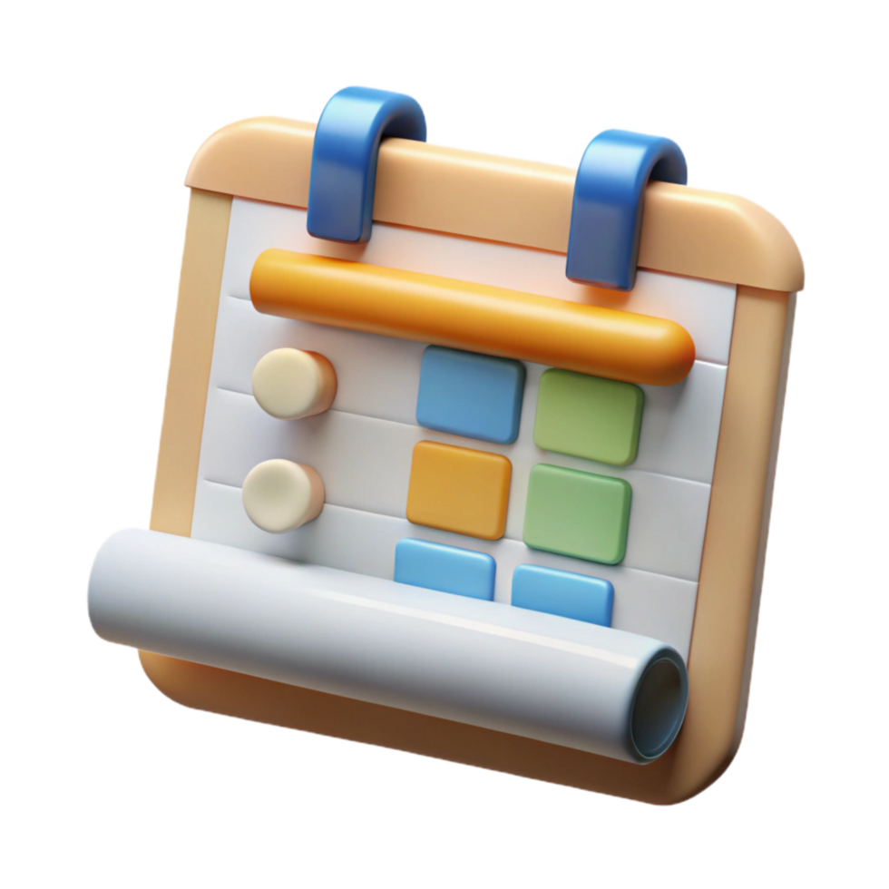 impressive rustic Conservation Project Management Isolated Gantt Chart 4K png