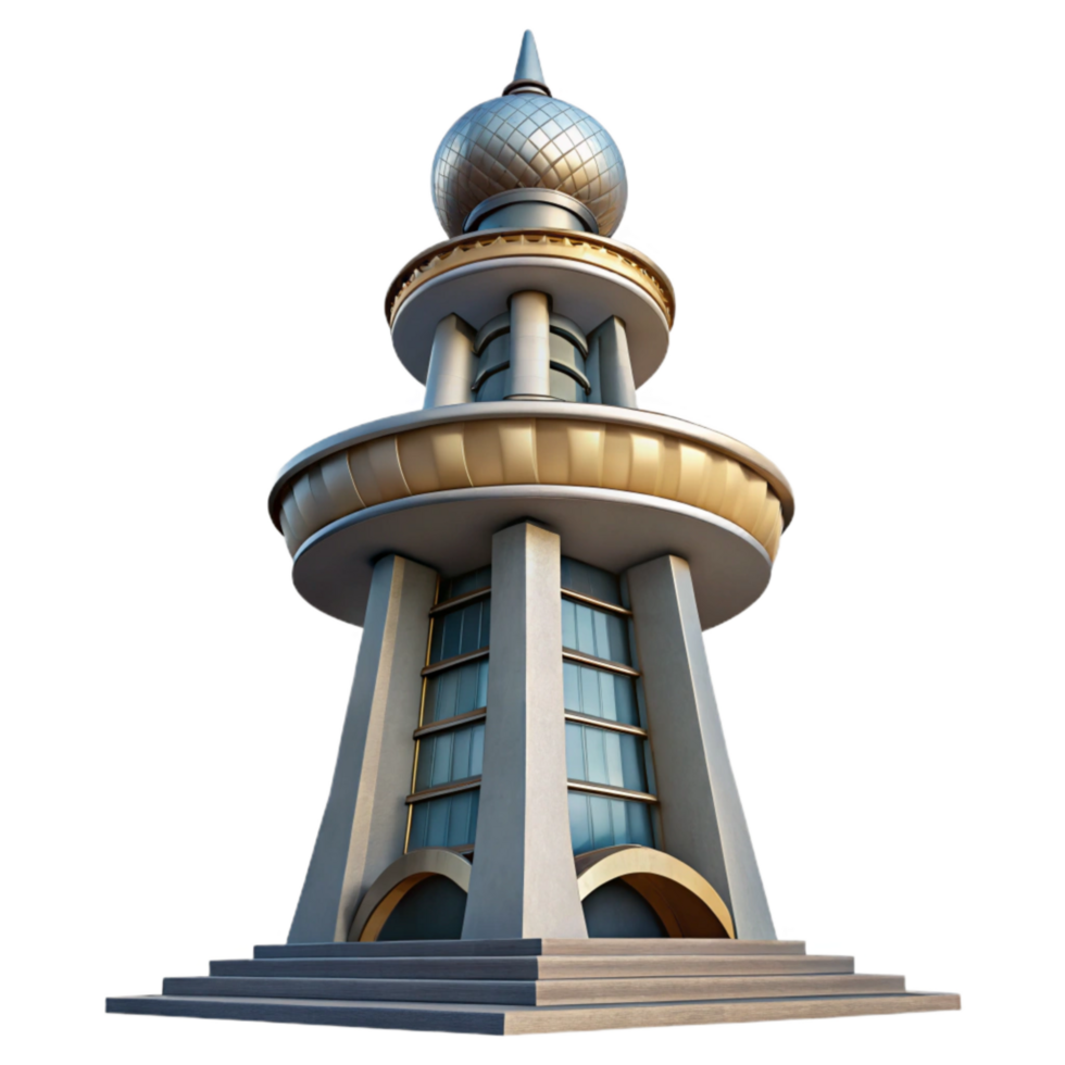 elegant artistic Contemporary Tower Low Angle Cutout high resolution png