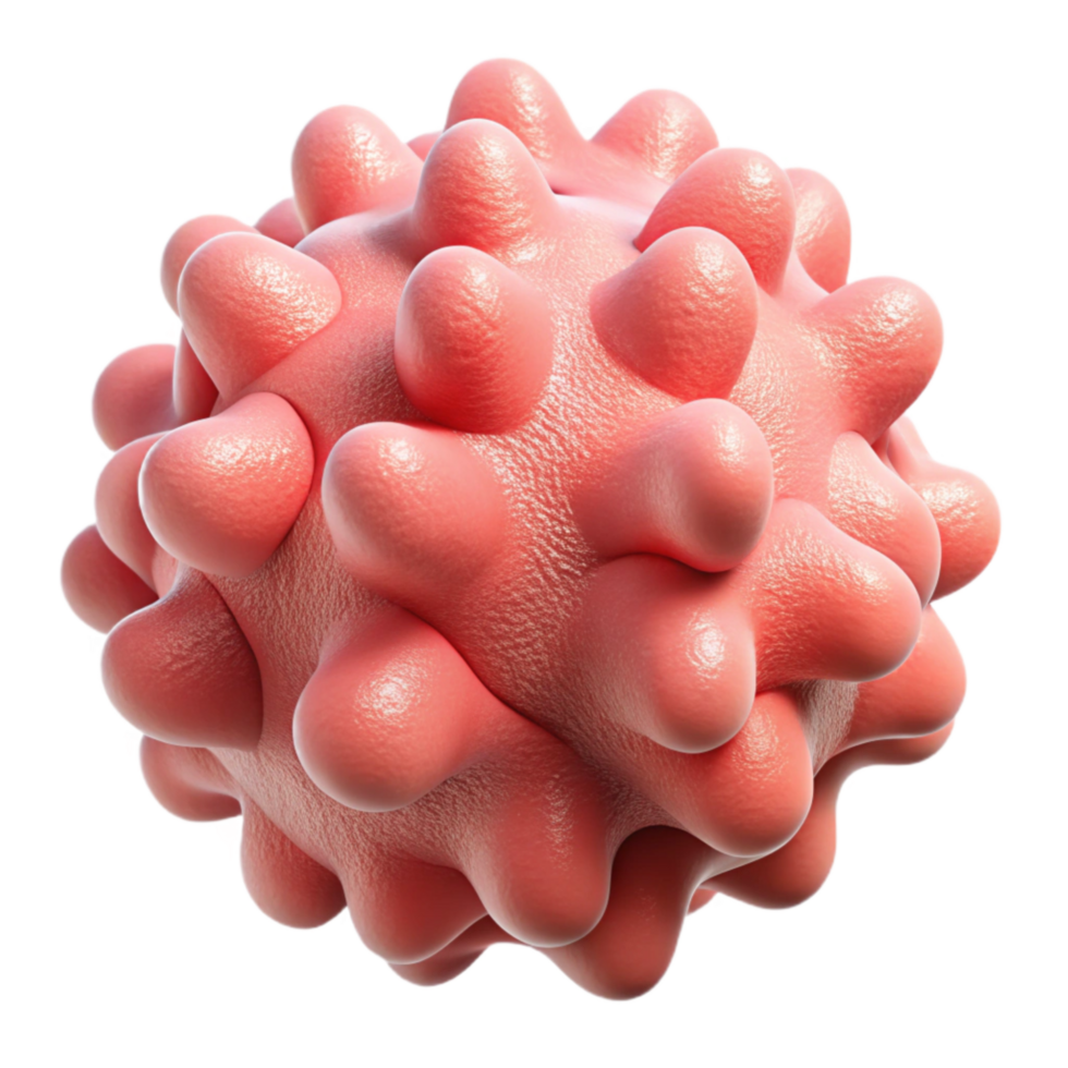 stunning creative Coral Pink Synthetic Membrane Protein Transparent Background Cutout high resolution png