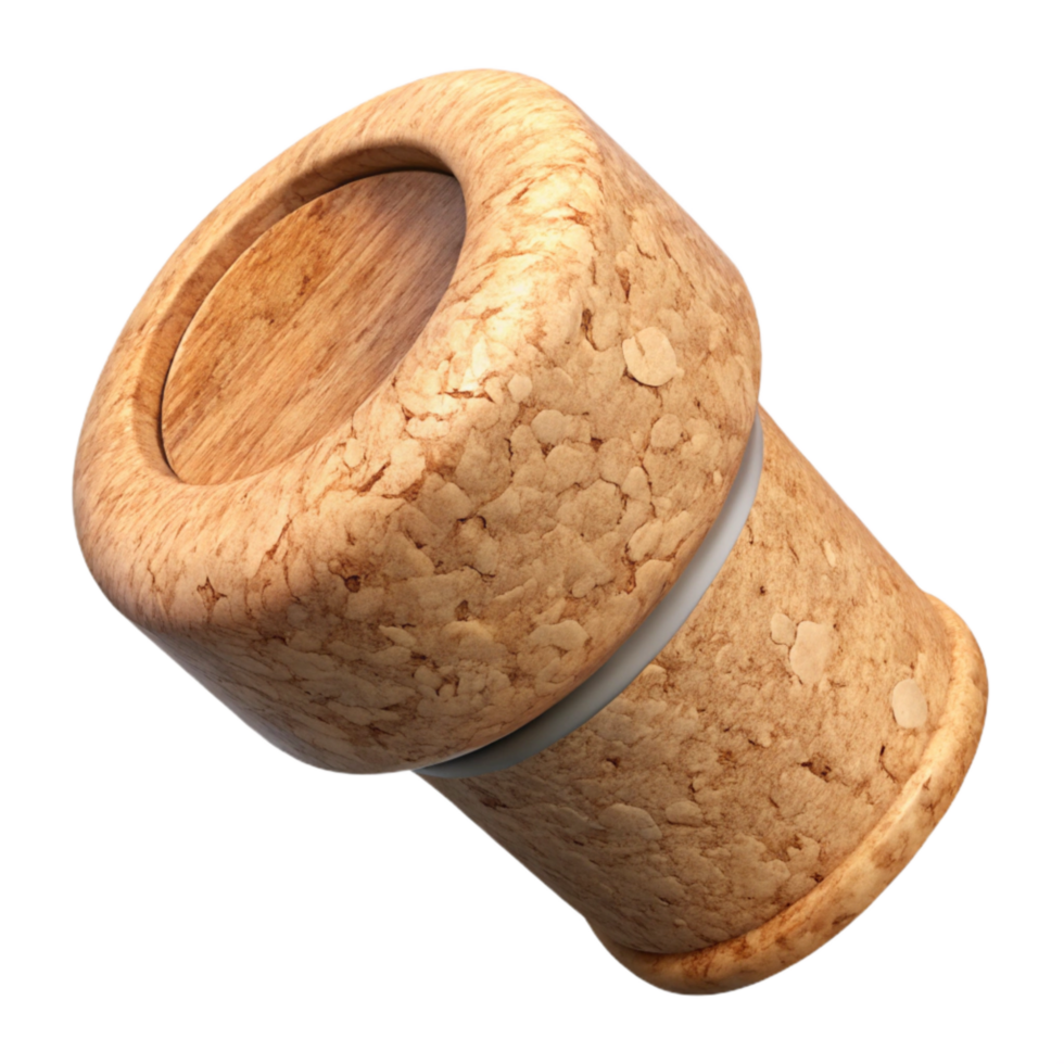wonderful artistic Cork Stopper Top View Isolated professional png