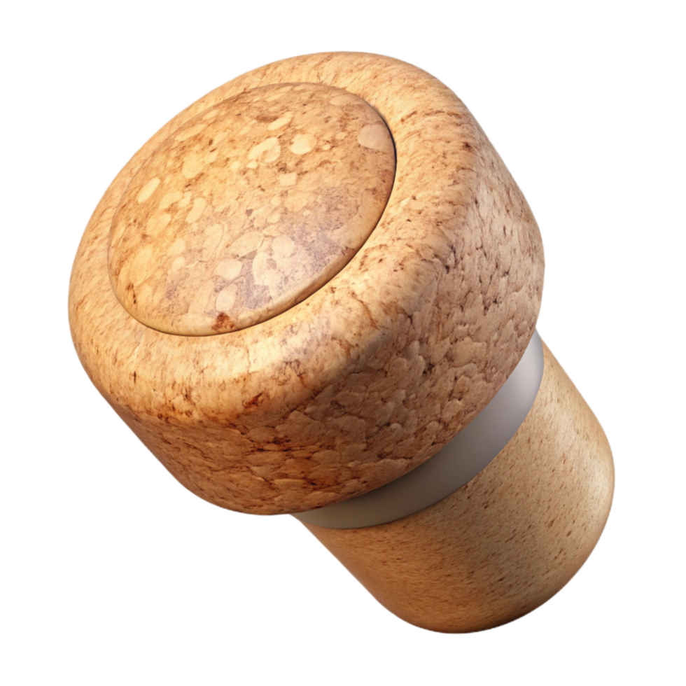 stunning vintage Cork Stopper Top View Isolated authentic png