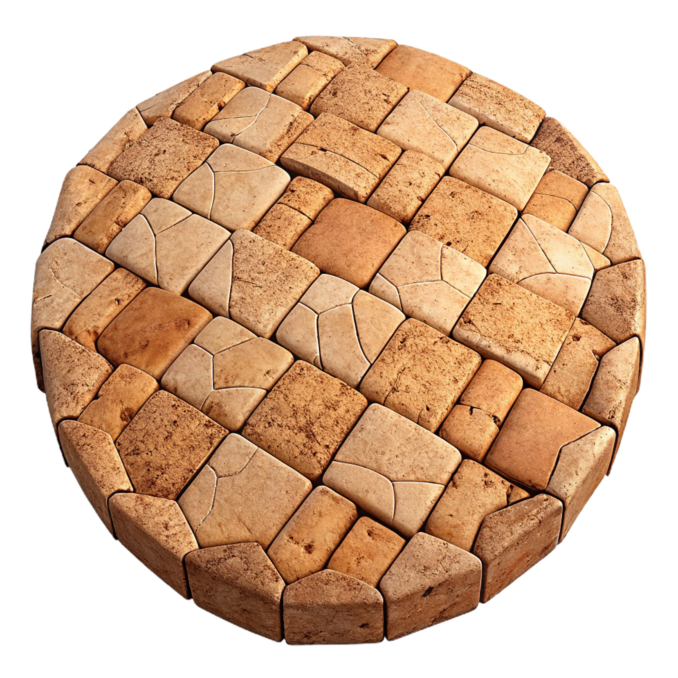 vibrant artistic Cork Tile Flooring Geometric Pattern genuine png
