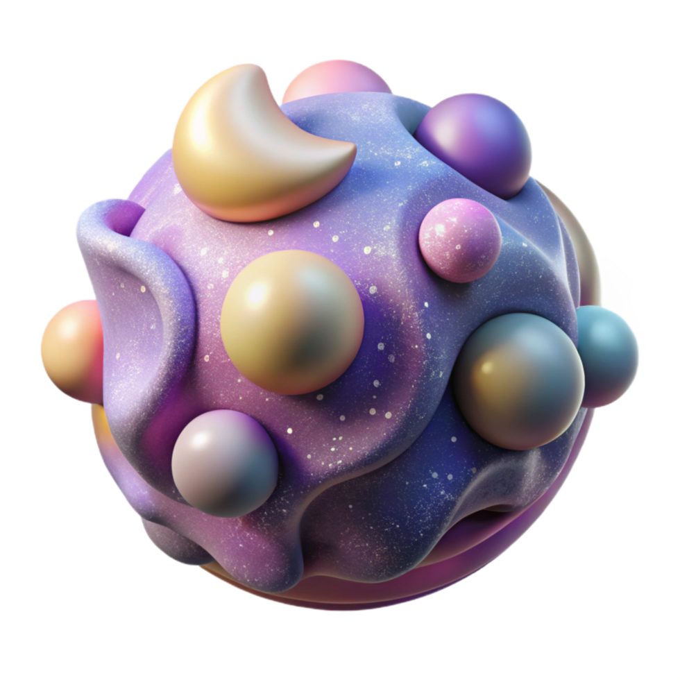 wonderful creative Cosmic Art Creation with Dynamic Composition Isolated original png