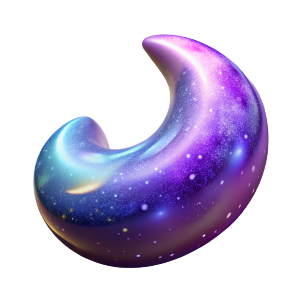 magnificent contemporary Cosmic Brushstroke Isolated on Transparent Background genuine png