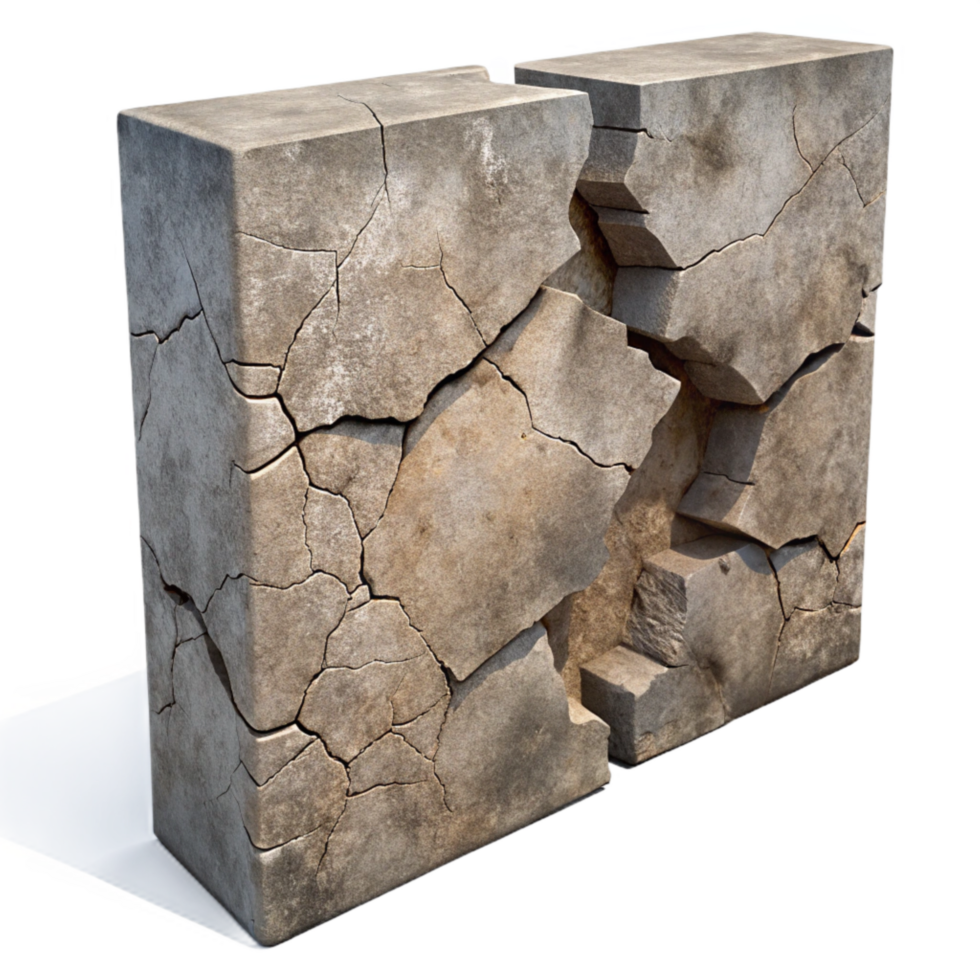 beautiful abstract Cracked Concrete Wall Texture Cutout Isolated exclusive png