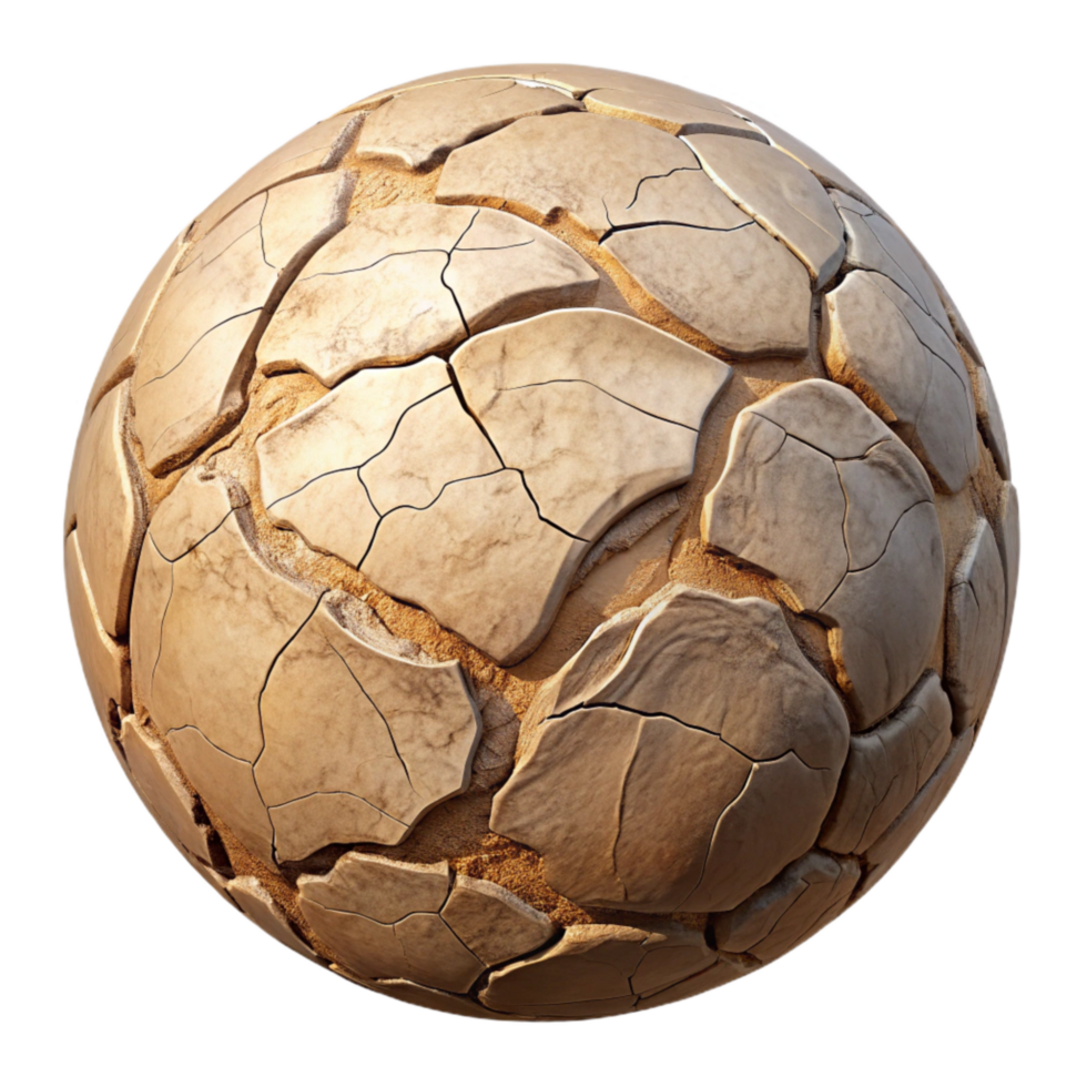 stunning vintage Cracked Earth Texture Transparent Background 4K png