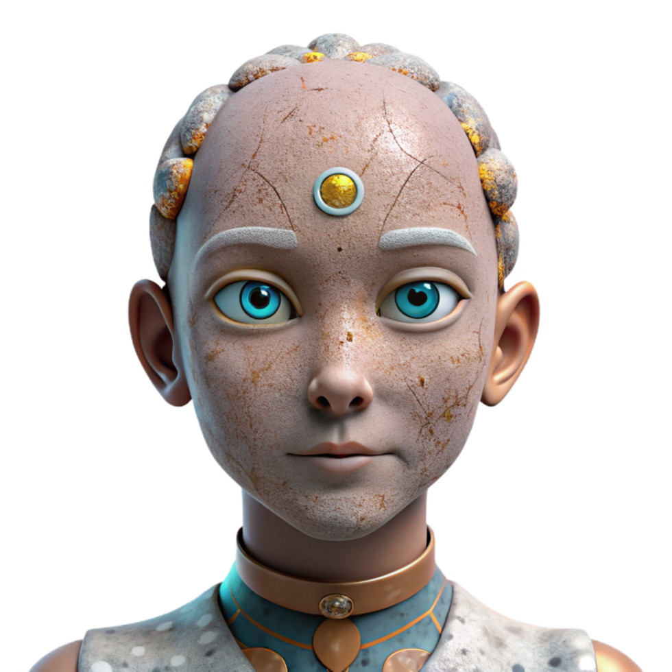elegant artistic Creative Collaboration Between Human and Ai 4K png