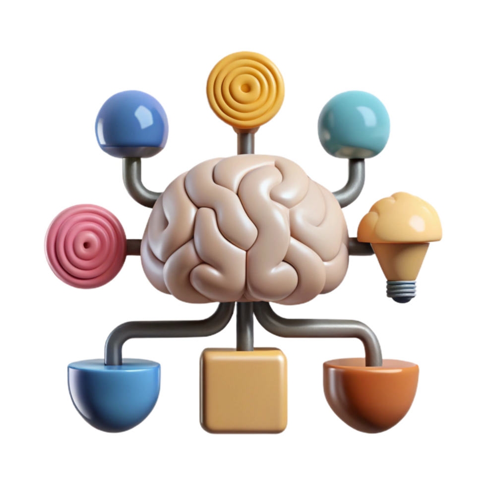 wonderful creative Creative Collaboration Brainstorm Mind Map Cutout high resolution png