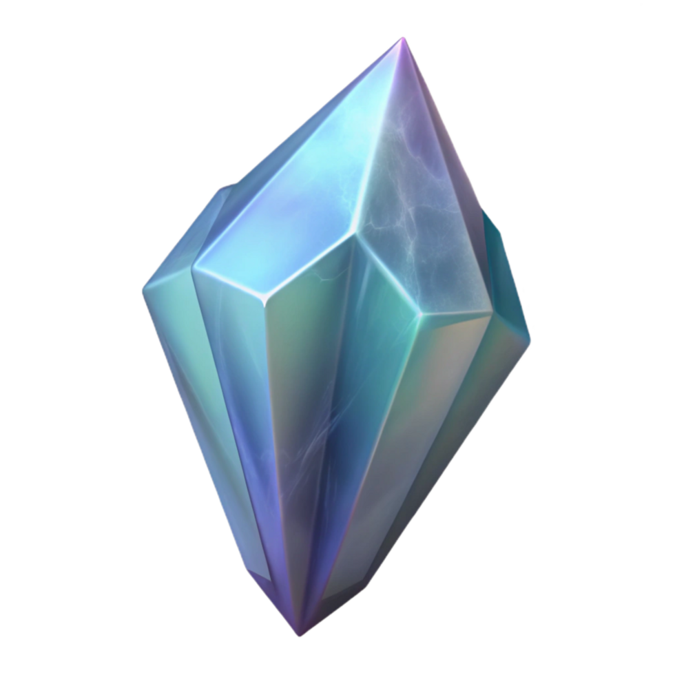 extraordinary creative Crystal Shard Isolated Element with Transparent Background premium png
