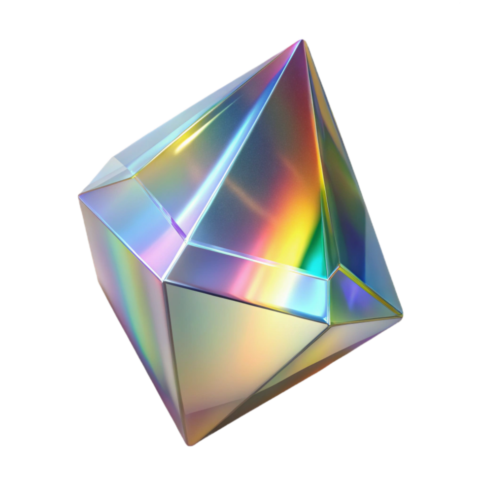 stunning traditional Crystal Prism Rainbow Refraction Light Effect Transparent Background exclusive png