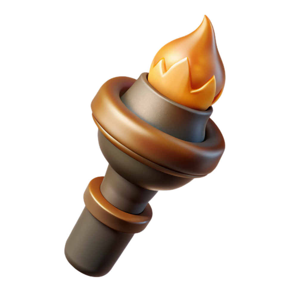 impressive contemporary Culinary Torch Angled View Isolated with Flame exclusive png