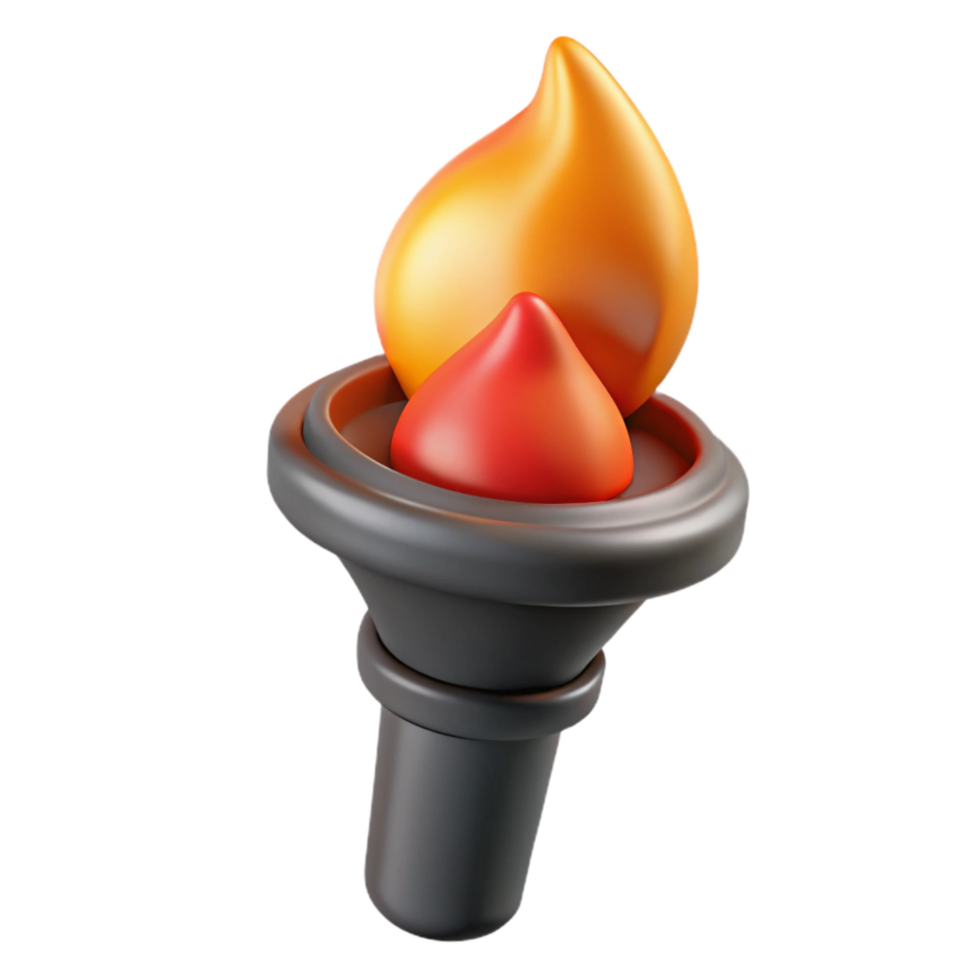 wonderful creative Culinary Torch Flame Close Up Isolated Element detailed png