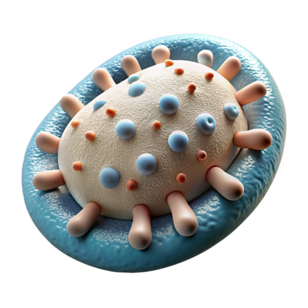 wonderful rustic Cultured Bacteria Colony Isolated on White with Contrast premium png