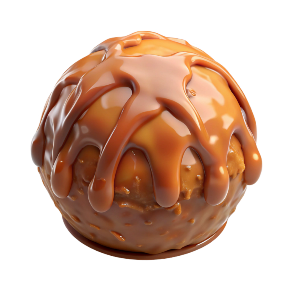 serene abstract Cultured Meatball Gravy Covered Isolated on Transparent Background original png