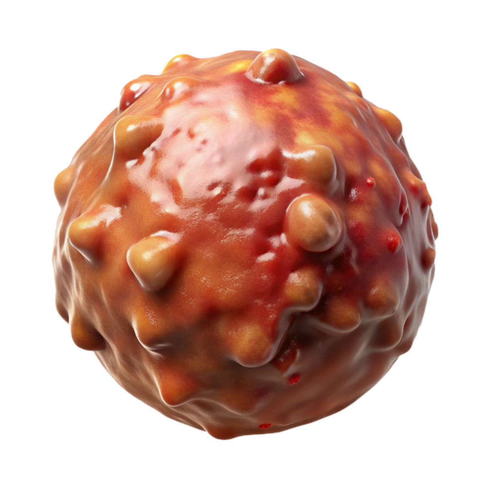 dramatic classic Cultured Meatball Side View Isolated Element professional png