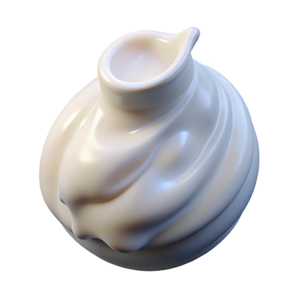 elegant traditional Cultured Milk White Liquid Isolated on Transparent Background original png
