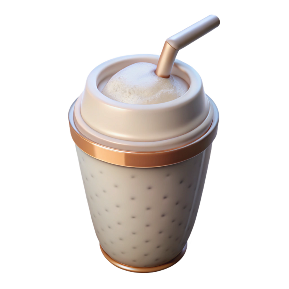 vibrant abstract Cultured Protein Shake White Color Isolated on Transparent Background authentic png