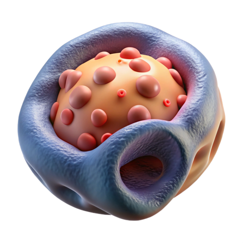 extraordinary abstract Cultured Yeast Cell Microscopic View Cutout detailed png