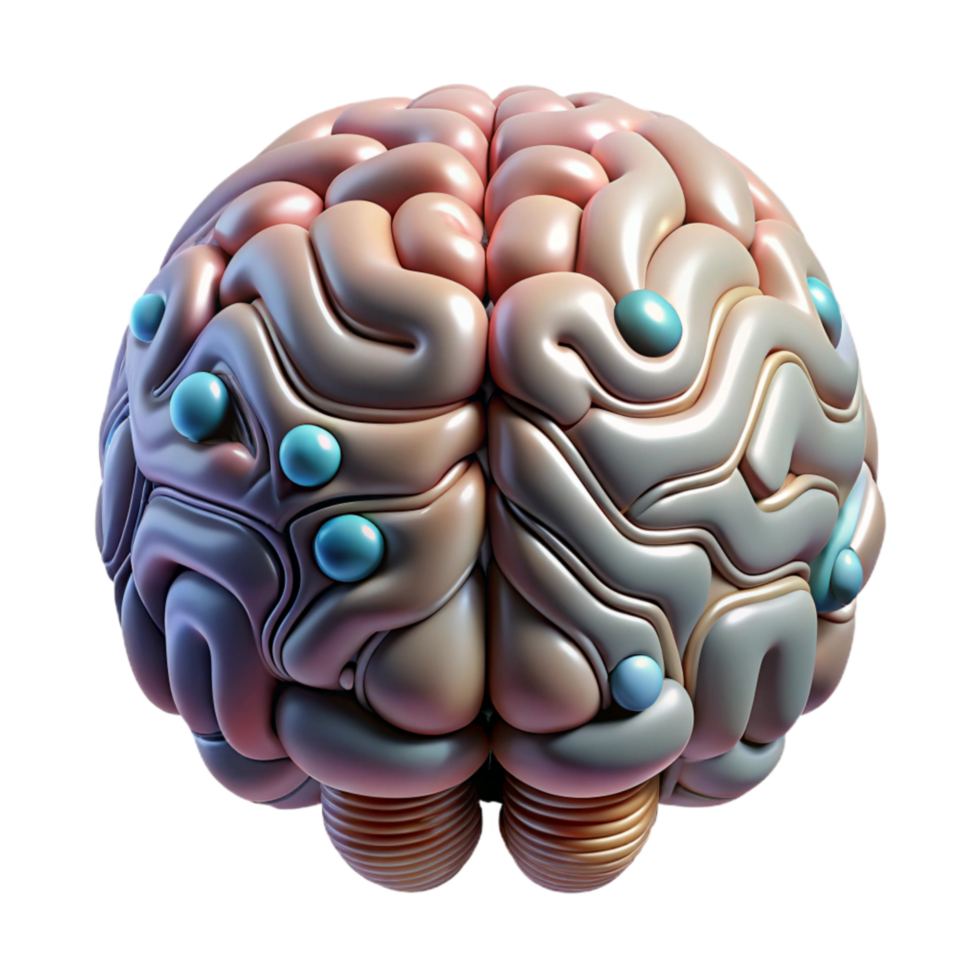 extraordinary creative Cybernetic Brain Interface Neural Network Isolated Element genuine png