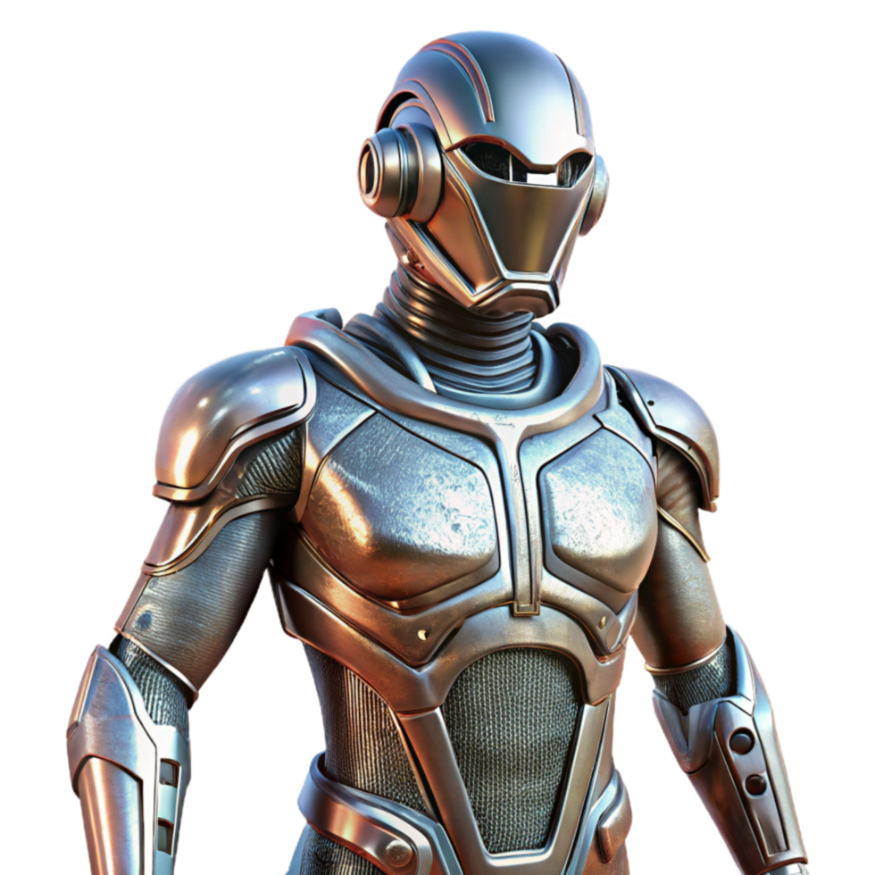 beautiful abstract Cybernetic Teleportation Suit Metallic Texture Cutout Element genuine png
