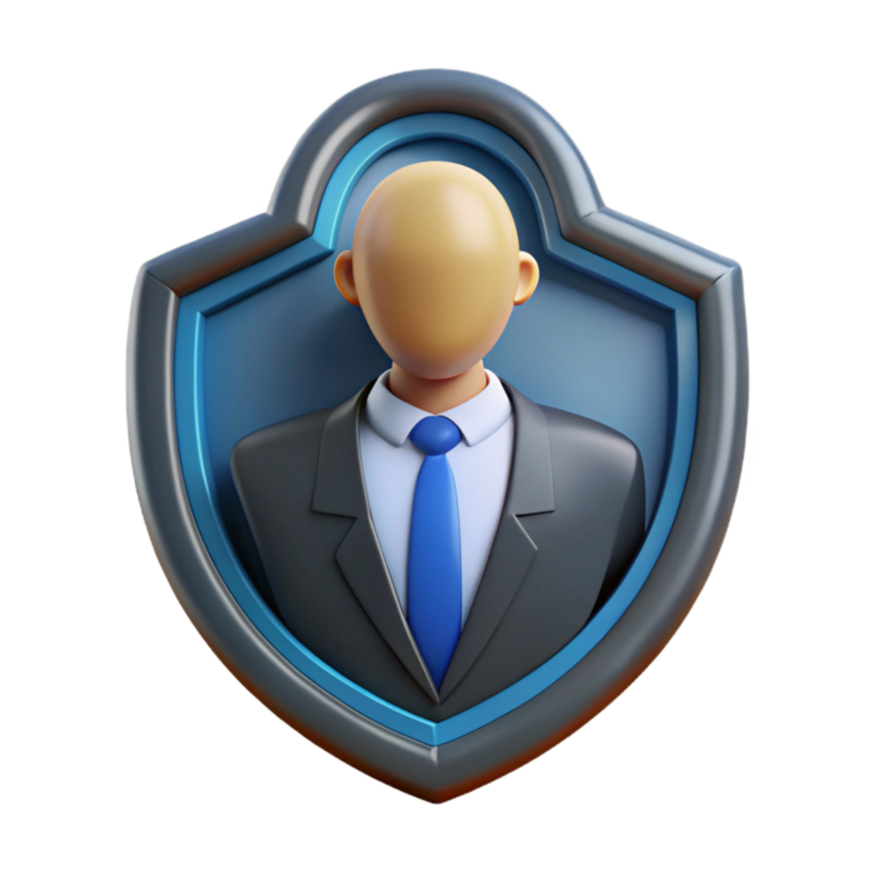impressive vintage Cybersecurity Consulting Services with Businessman Silhouette Transparent Background 4K png