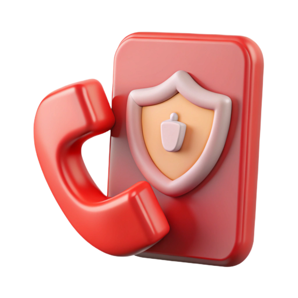 stunning modern Cybersecurity Response Graphic with Red Phone Transparent Background premium png