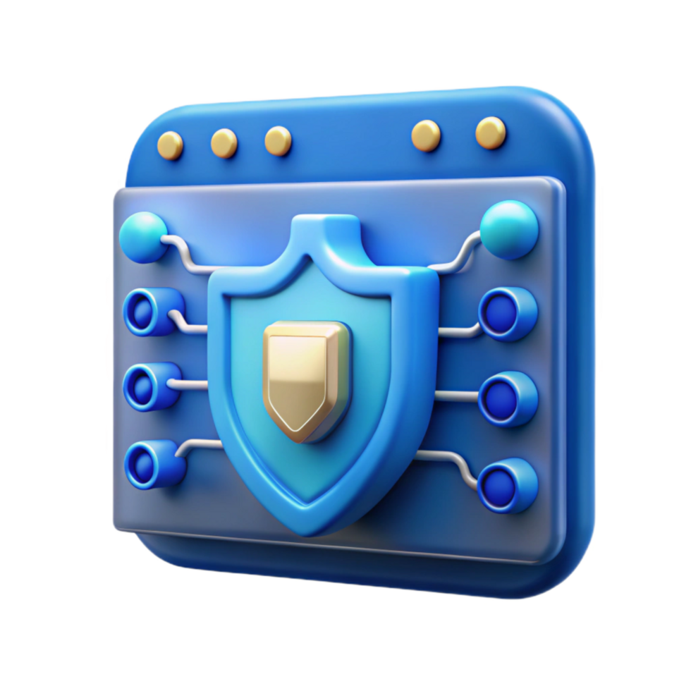 elegant creative Cyber Security Software Blue Interface Cutout authentic png