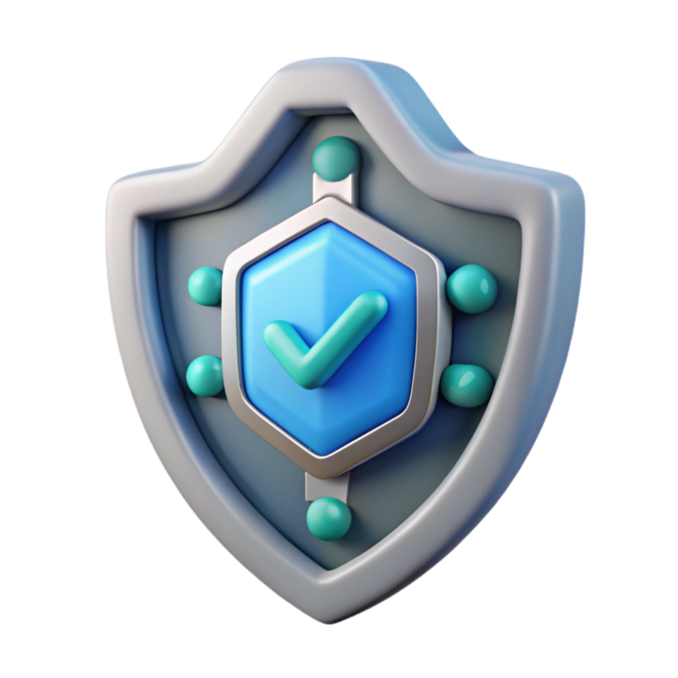 magnificent classic Cybersecurity Software Icon with Shield Transparent exclusive png