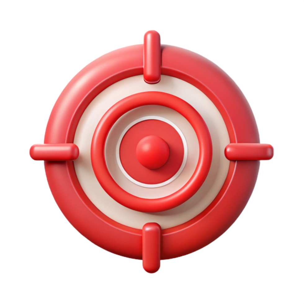 extraordinary classic Cyber Warfare Icon Red Target Cutout high resolution png