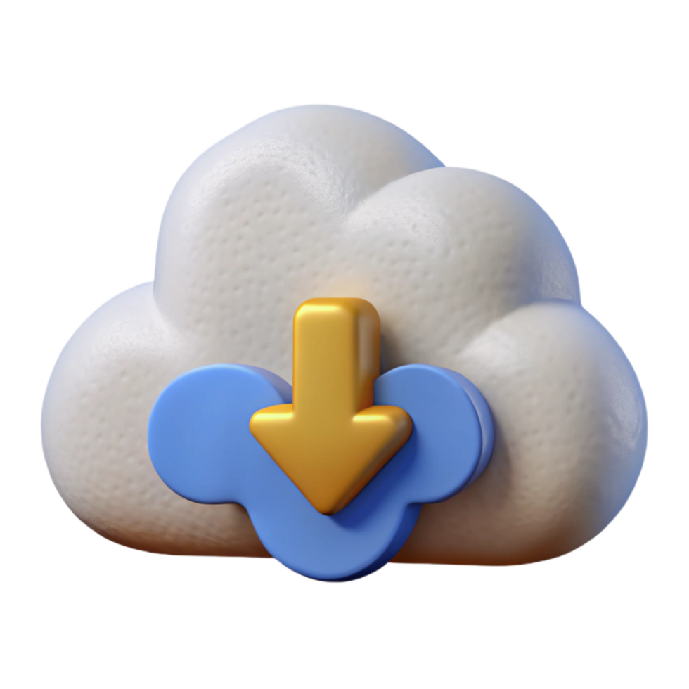 wonderful vintage Data Cloud Icon with Upward Arrows Isolated original png